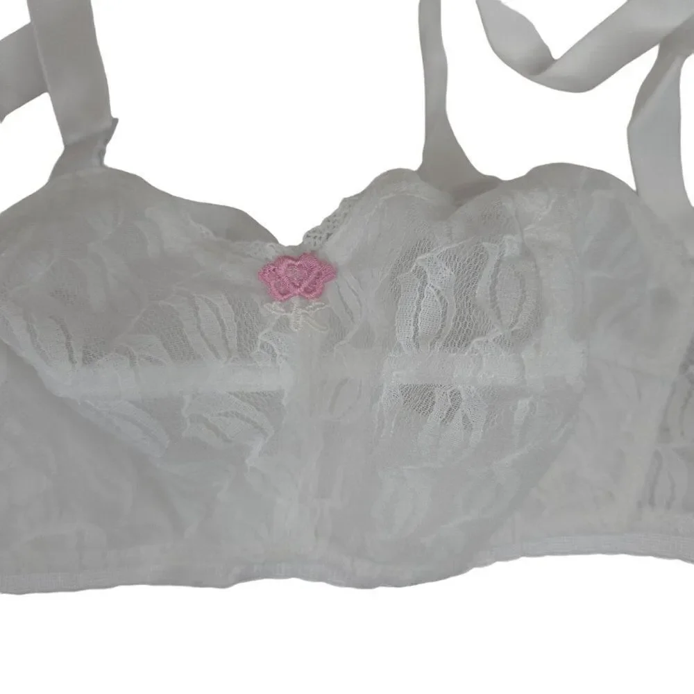 Ardyss Angel Bra White Size 30CC NEW Lot of 2 Wireless Comfort 4 Hooks
